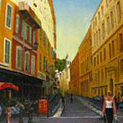 The Morning's Shopping In Vieux Nice Art Print