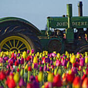 The Most Photographed Tractor In Oregon Art Print