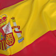 The National Flag Of The Country Of Spain Art Print