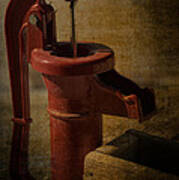 The Old Water Pump Art Print