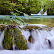 The Plitvice Lakes In The National Park Art Print