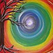The Rainbow Tunnel With Tree Of Life Art Print