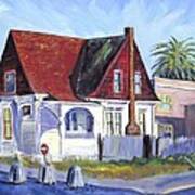 The Red Roof House Art Print