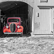 The Red Truck Art Print