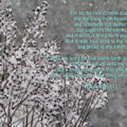 The Snow From Heaven - Isaiah 55 Art Print