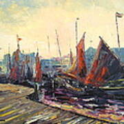 The Suffolk Harbour Art Print