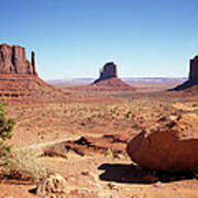 The Three Sisters At Monument Valley Art Print