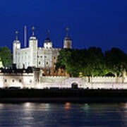 The Tower Of London At Dusk Art Print
