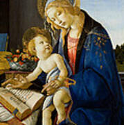The Virgin And Child.the Madonna Of The Book Art Print