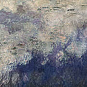The Waterlilies - The Clouds Central Section 1915-26 Oil On Canvas See Also 64184 & 64186 Art Print