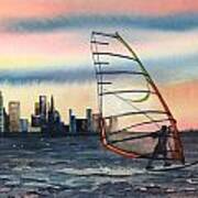 The Windsurfer Art Print