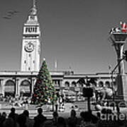They Dont Do Christmas In San Francisco The Way We Do It In Kansas Betsy Jane Dsc1745 Bw Art Print