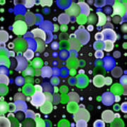 Tiles.blue-green.2.1 Art Print