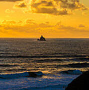 Tillamook Rock Lighthouse Sunset - Oregon Art Print