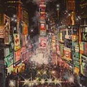 Times Square New Years Eve Art Print