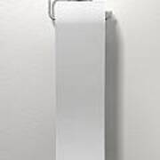 Toilet Roll On Chrome Hanger Art Print