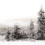 Top Of Canaan In Winter Art Print