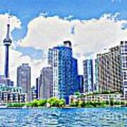 Toronto Harbour On A Sunny Day Art Print