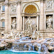 Toss Your Coins In The Trevi Fountain - Rome Art Print