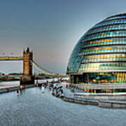 Tower Bridge And City Hall Art Print