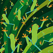 Tree Frogs Art Print