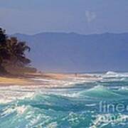 Tropical Beach Oahu Hawaii Art Print