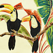 Tropical Toucans I Art Print