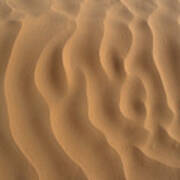 Tunisia, Sahara Desert, Ripples In Sand. Art Print