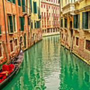 Turquoise Canal Venice Italy Art Print