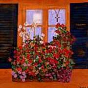 Tuscany Window Box Art Print