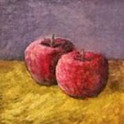 Two Red Apples No. 1 Art Print