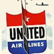 United Airlines Art Print