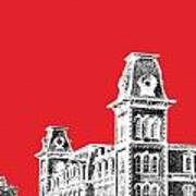 University Of Arkansas - Red Art Print