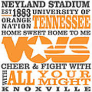 University Of Tennessee Graphic Canvas Art Print