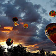 Up Up And Away - Hot Air Balloons Art Print