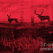 Utah Mule Deer Rut 4 Art Print