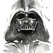 Darth Vader Watercolor Art Print