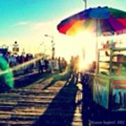 Venice Boardwalk At #sunset. #love #la Art Print
