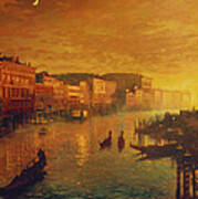 Venice From The Rialto Bridge Art Print