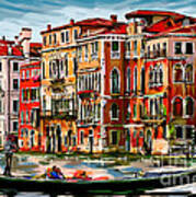 Venice  Gondola 01 Art Print
