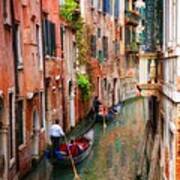 Venice Gondoliers Art Print