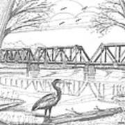 Vermont Railroad On Connecticut River Art Print