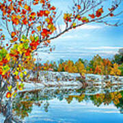 Vibrant Klondike Autumn Art Print