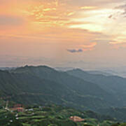 Vietnam Landscape At Sunset Art Print