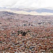 View Bolivias Capital, La Paz From The Art Print