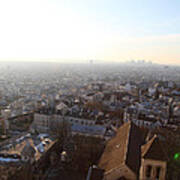View From Basilica Of The Sacred Heart Of Paris - Sacre Coeur - Paris France - 011316 Art Print