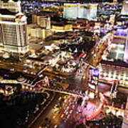 View From Eiffel Tower In Las Vegas - 01131 Art Print