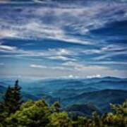 View From The Blue Ridge Parkway - Love Art Print