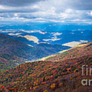 View Of Craggy Gardens Art Print