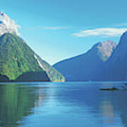 View Of The Milford Sound, Fiordland Art Print